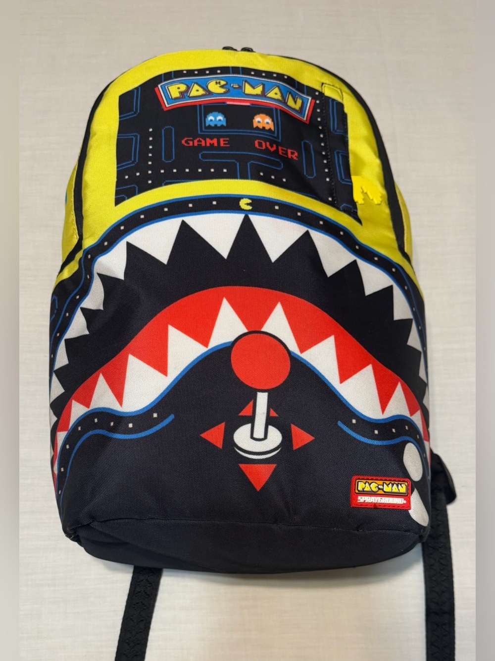 Sprayground Pac-Man Arcade Yellow & Black Backpack - Picture 3 of 16